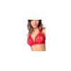 Ensemble sexy 2 pièces en dentelle romantique avec haut et string assorti 